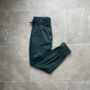 Green North Face joggers